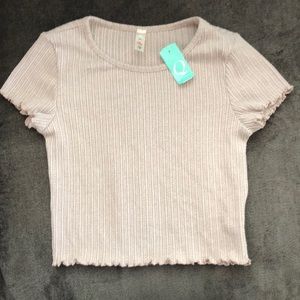 Cream/beige crop top